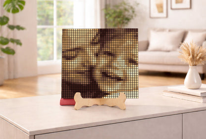 DIY wooden mosaic, with your photo 