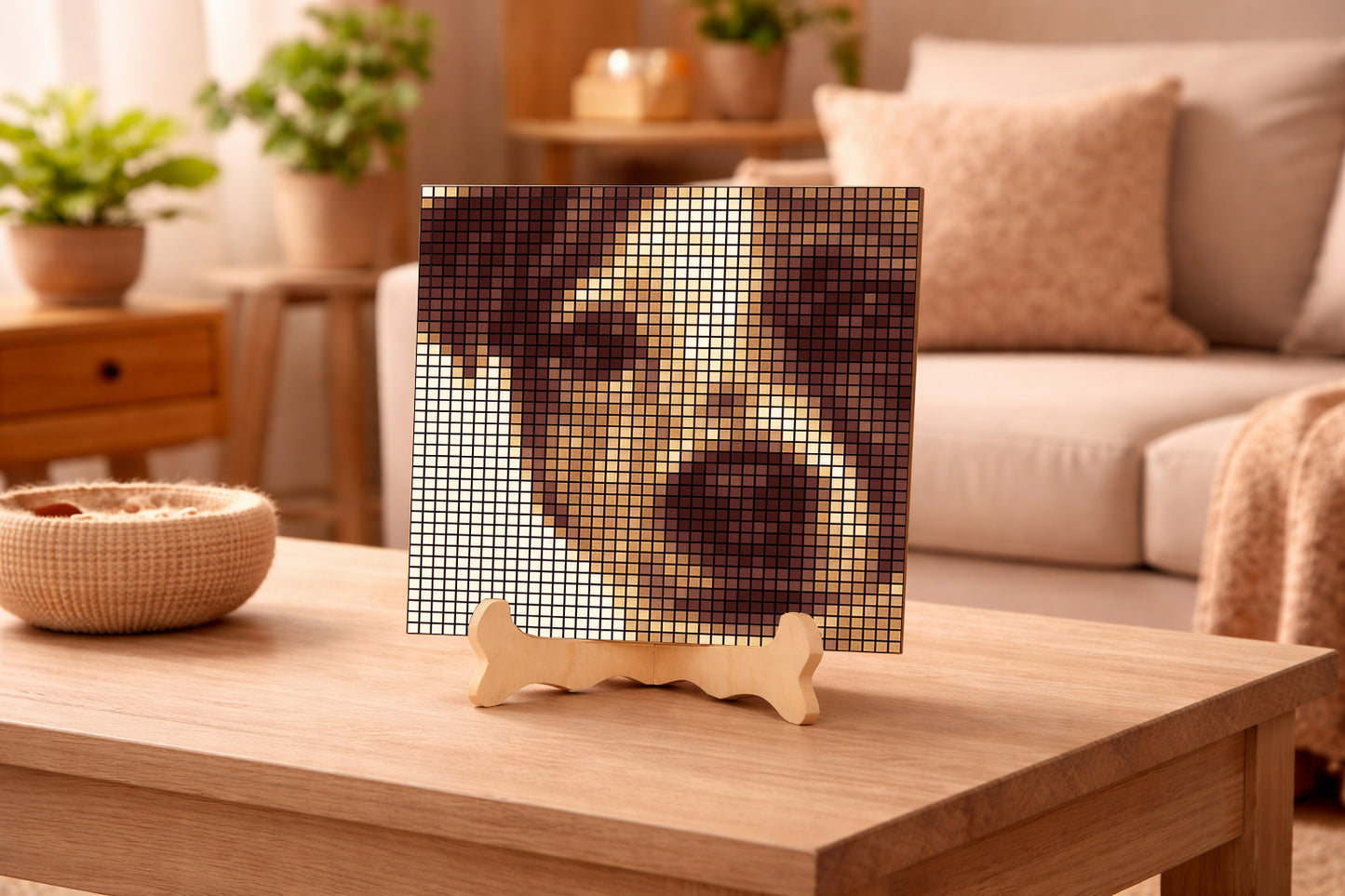 DIY wooden mosaic, with your photo 