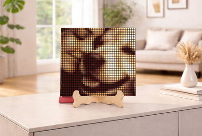 DIY wooden mosaic, with your photo 